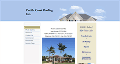 Desktop Screenshot of pacificcoastroofinginc.com