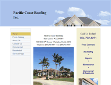 Tablet Screenshot of pacificcoastroofinginc.com